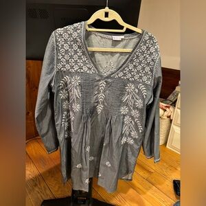 Cotton tunic, never worn, boho look.